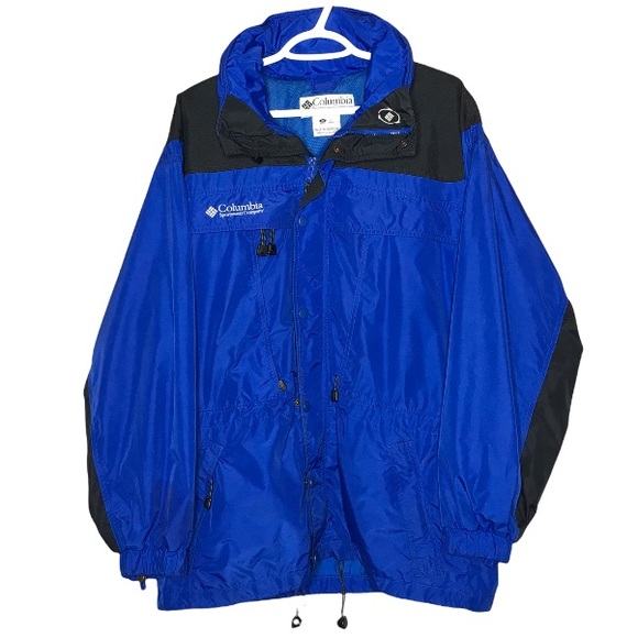 Columbia Other - Columbia Mens Large Outer Shell Blue And Black Ski Jacket With Multiple Pockets
